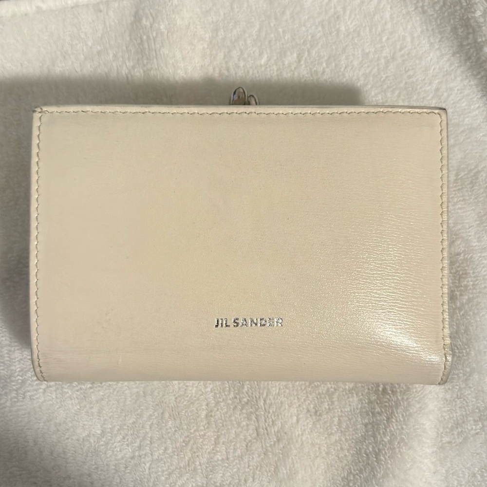 Jil Sander Goji Wallet in White